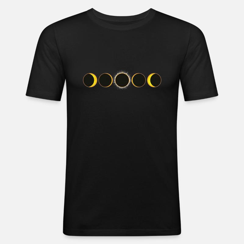 Solar Eclipse Experience Sun - Men's Slim Fit T-Shirt - black