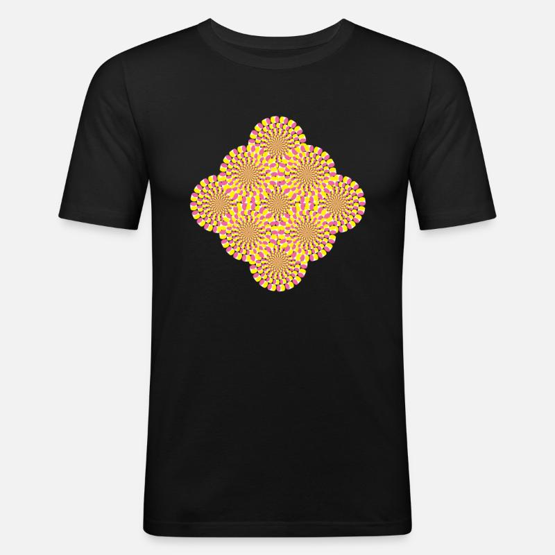 Perception Optical Illusion Illusion - Men's Slim Fit T-Shirt - black