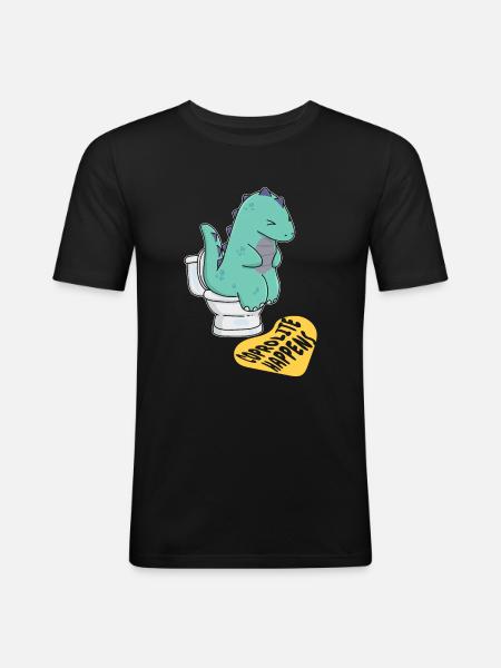 Coprolite Happens Coprolite Fossils - Men's Slim Fit T-Shirt - black