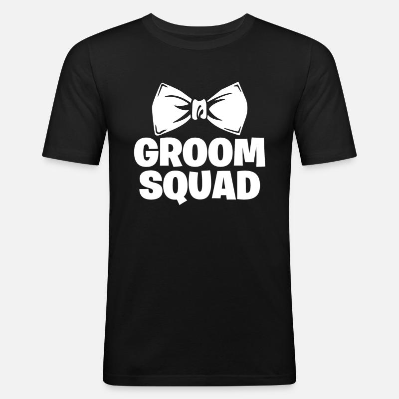 heiraten Ehe - Männer Slim Fit T-Shirt - Schwarz