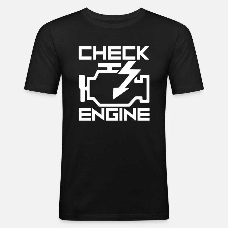 Motor - Männer Slim Fit T-Shirt - Schwarz