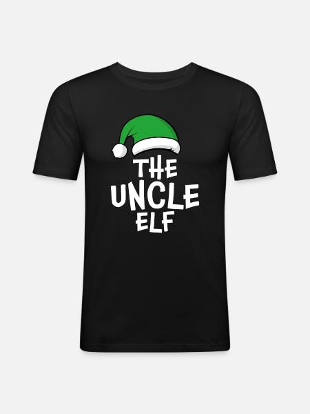 L’oncle elfe - T-shirt près du corps Homme - noir