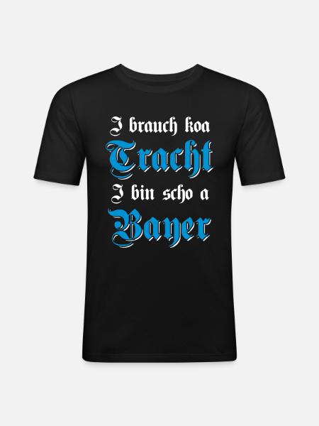 & Bavarian Bavarian gift - Men's Slim Fit T-Shirt - black