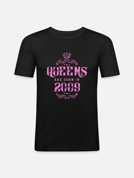 born in 2009 - Men's Slim Fit T-Shirt - black