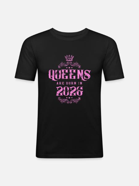born in 2026 - Men's Slim Fit T-Shirt - black