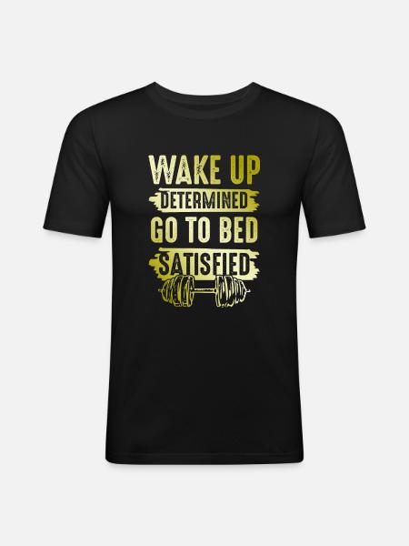 be strong god bible - Men's Slim Fit T-Shirt - black