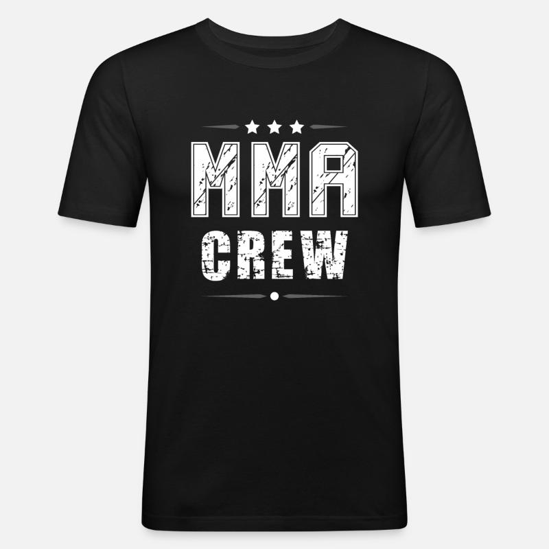 Mma Crew - Männer Slim Fit T-Shirt - Schwarz
