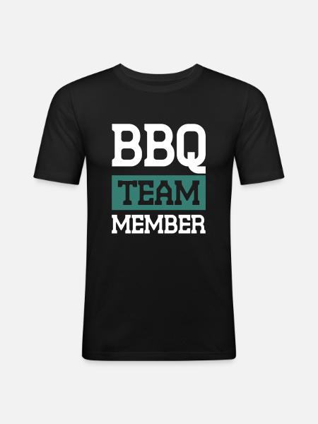 Bbq Team - Men's Slim Fit T-Shirt - black