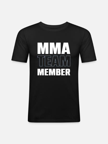 Mma Team - Men's Slim Fit T-Shirt - black