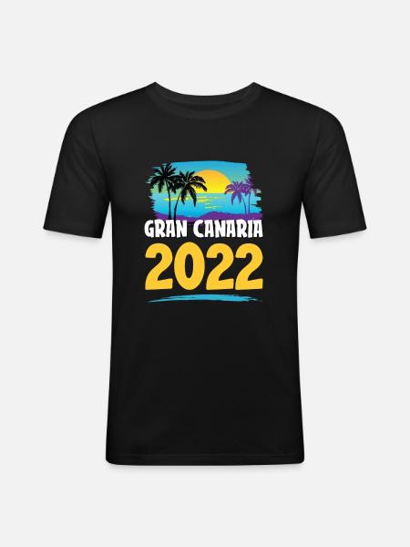 Gran Canaria 2023 - Men's Slim Fit T-Shirt - black