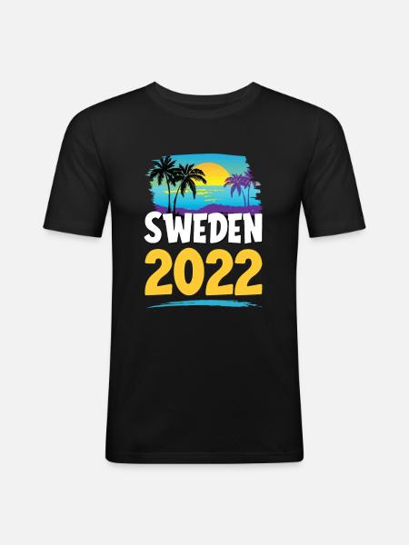 Suède 2023 - T-shirt près du corps Homme - noir