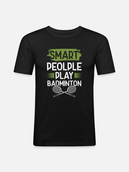 Badminton - Men's Slim Fit T-Shirt - black