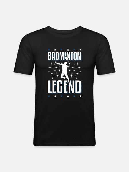 Bedminton Legend - Men's Slim Fit T-Shirt - black