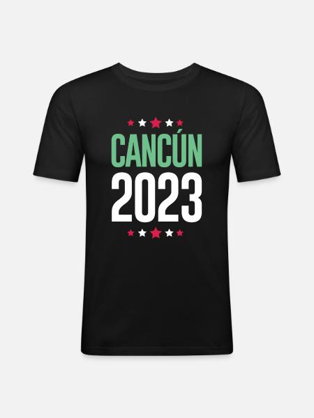 Cancun 2023 - Men's Slim Fit T-Shirt - black