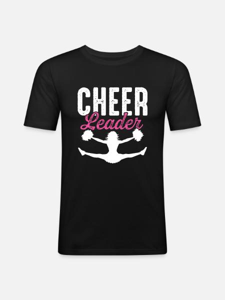 cheerleading cheerleaders - Men's Slim Fit T-Shirt - black