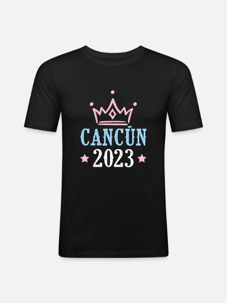 Cancun 2023 - Men's Slim Fit T-Shirt - black
