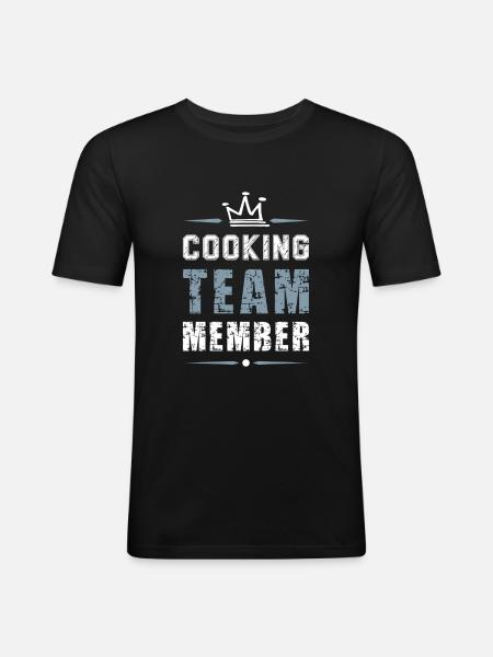 Cooking Team - Men's Slim Fit T-Shirt - black