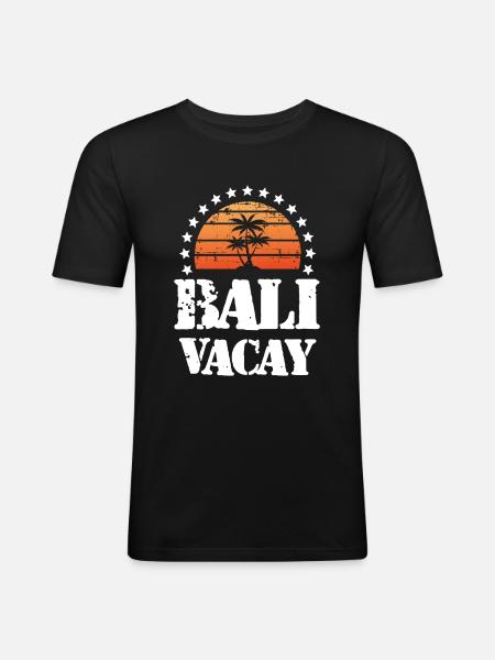 Bali Holidays - Men's Slim Fit T-Shirt - black