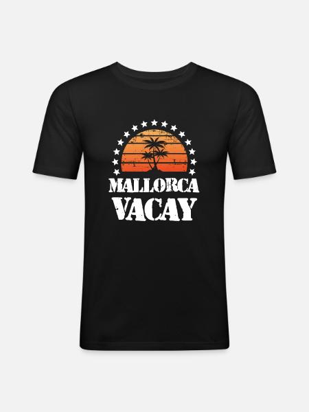Majorca Holidays - Men's Slim Fit T-Shirt - black