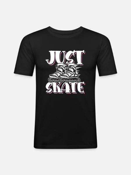 Skate Skating - Men's Slim Fit T-Shirt - black