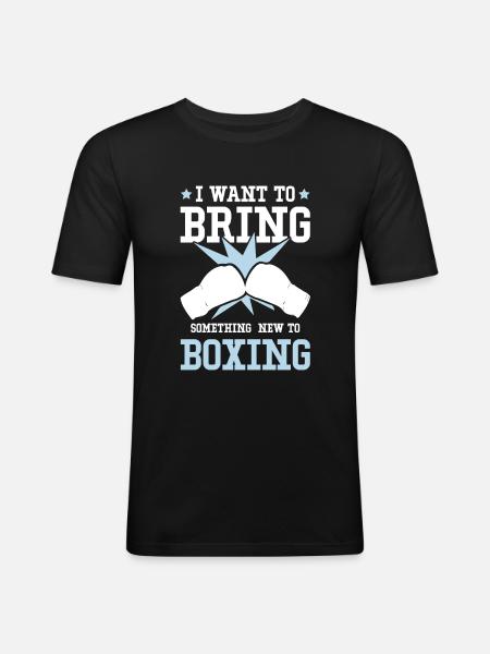 Boxing Boxes - Men's Slim Fit T-Shirt - black