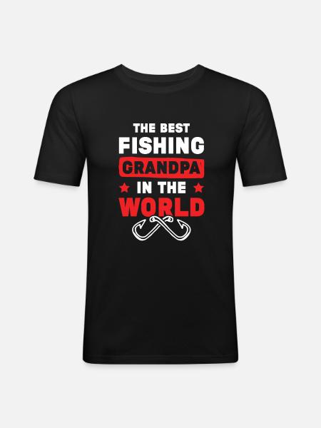 Fischer Grandfather - Men's Slim Fit T-Shirt - black
