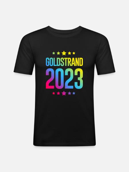 Golden Sands 2023 - Men's Slim Fit T-Shirt - black