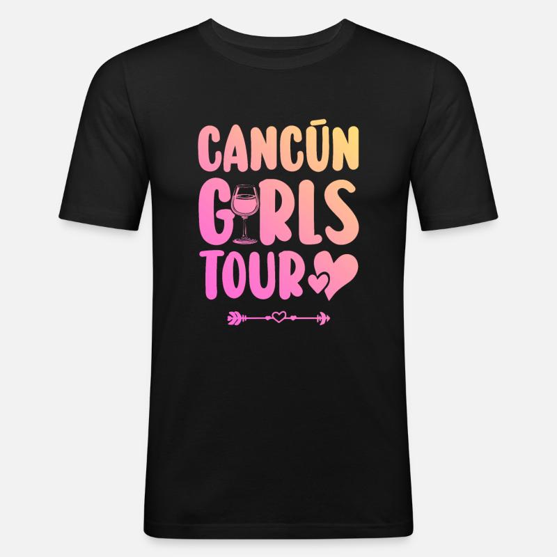 Équipe du parti de Cancun - T-shirt près du corps Homme - noir