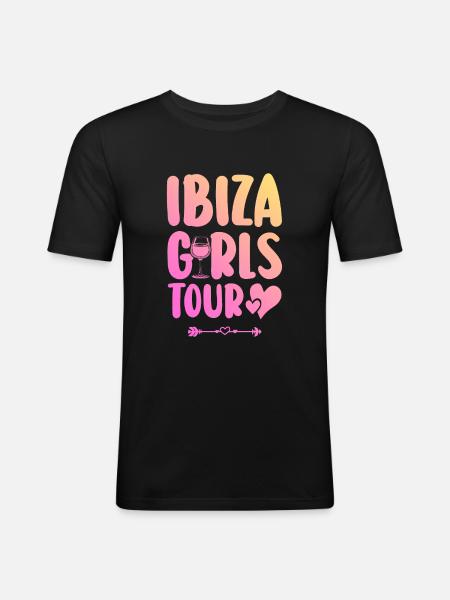 Ibiza Party Team - Men's Slim Fit T-Shirt - black