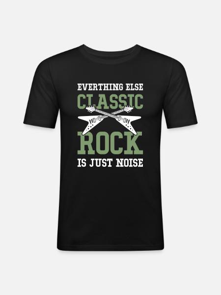 Rock Music - Men's Slim Fit T-Shirt - black