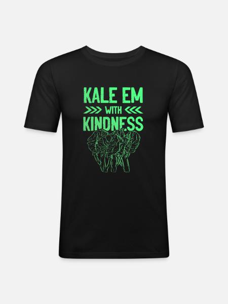 vegan vegan - Men's Slim Fit T-Shirt - black