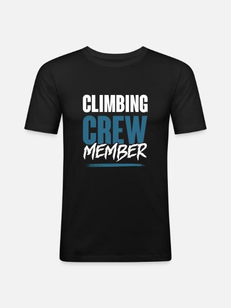 Climbing Crew - Männer Slim Fit T-Shirt - Schwarz