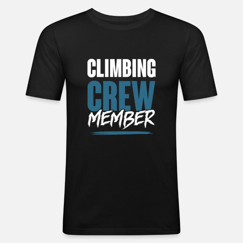 Climbing Crew - Männer Slim Fit T-Shirt - Schwarz