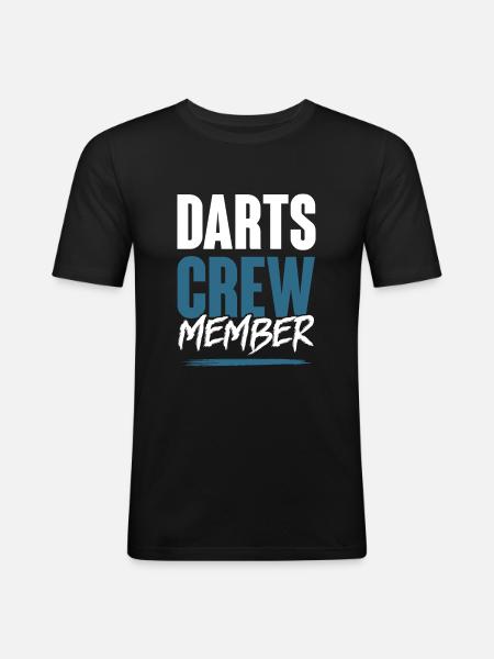 Équipe de fléchettes - T-shirt près du corps Homme - noir