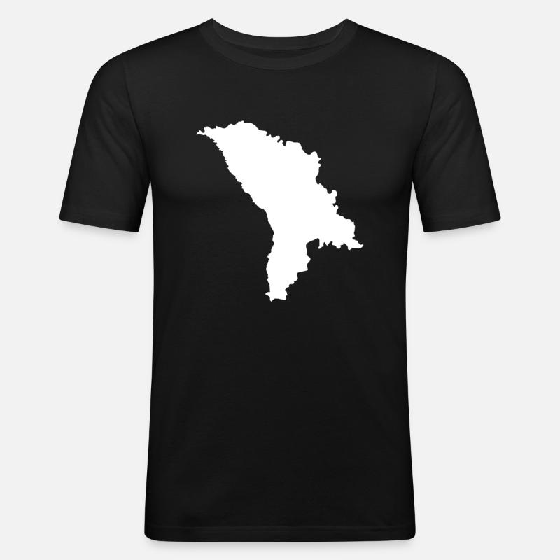 Moldawien originelle Geschenkidee - Männer Slim Fit T-Shirt - Schwarz