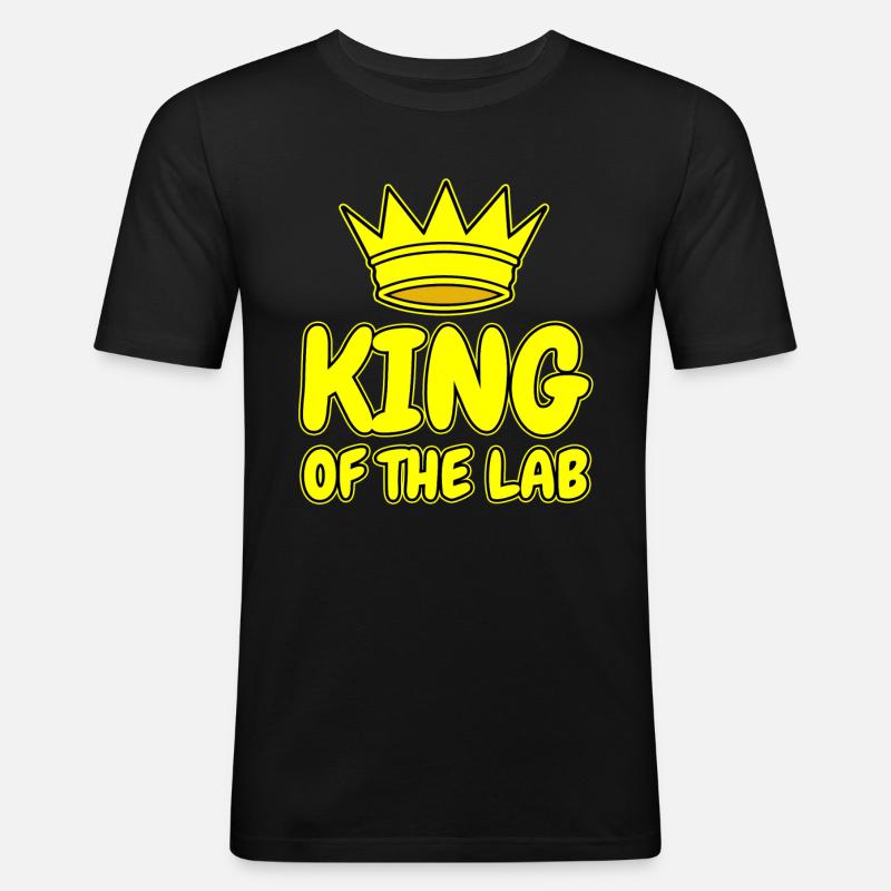 Labor Laborant Geschenk - Männer Slim Fit T-Shirt - Schwarz