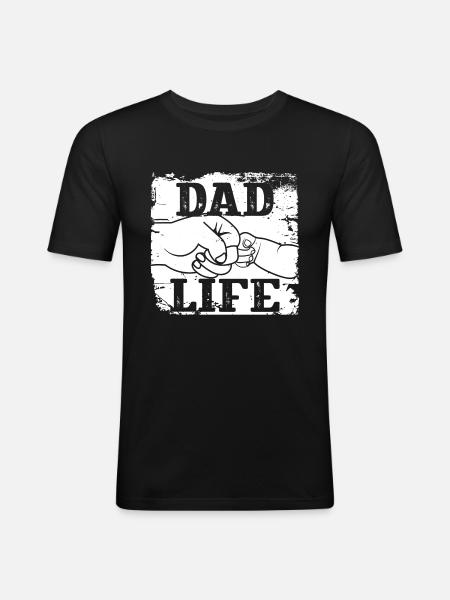 Dad Life - Men's Slim Fit T-Shirt - black