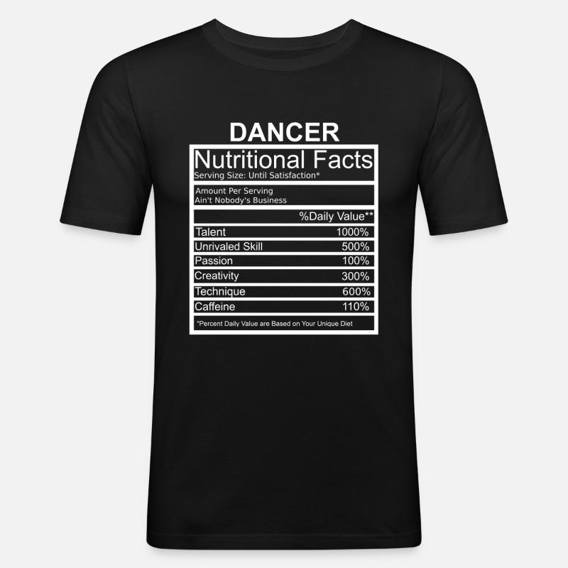 Dancer Apparel Dancing Lover Gift - Männer Slim Fit T-Shirt - Schwarz