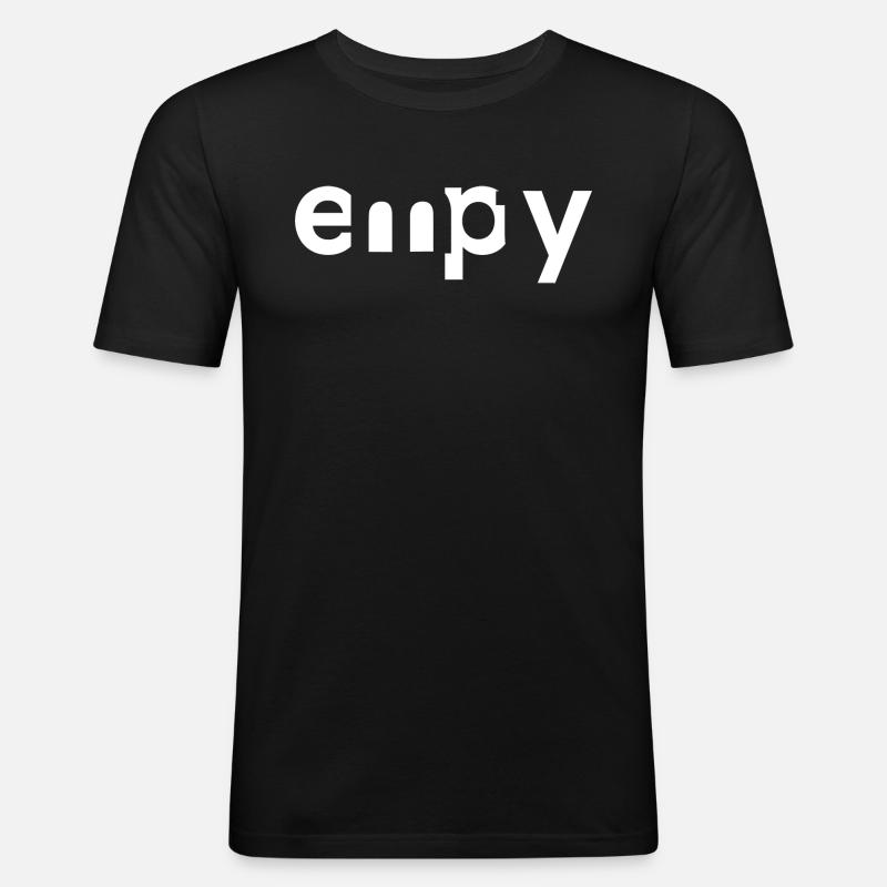 Empty - empty - Men's Slim Fit T-Shirt - black