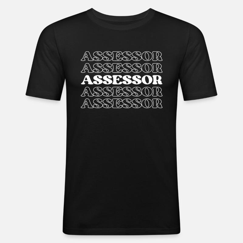 Évaluateur Évaluateur Évaluateur Estimateur - T-shirt près du corps Homme - noir