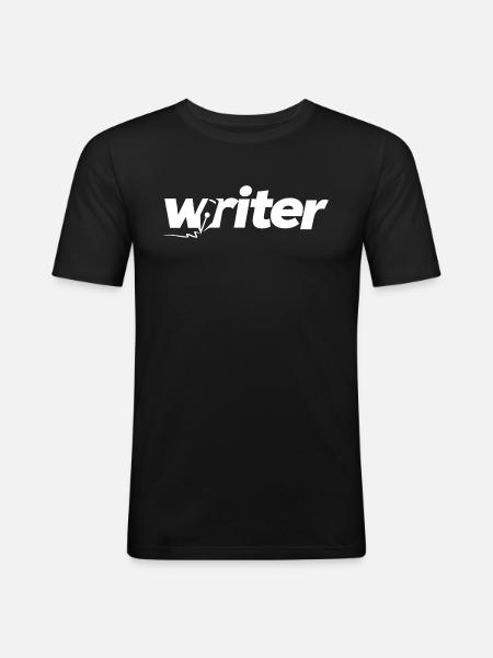 Writer - Men's Slim Fit T-Shirt - black