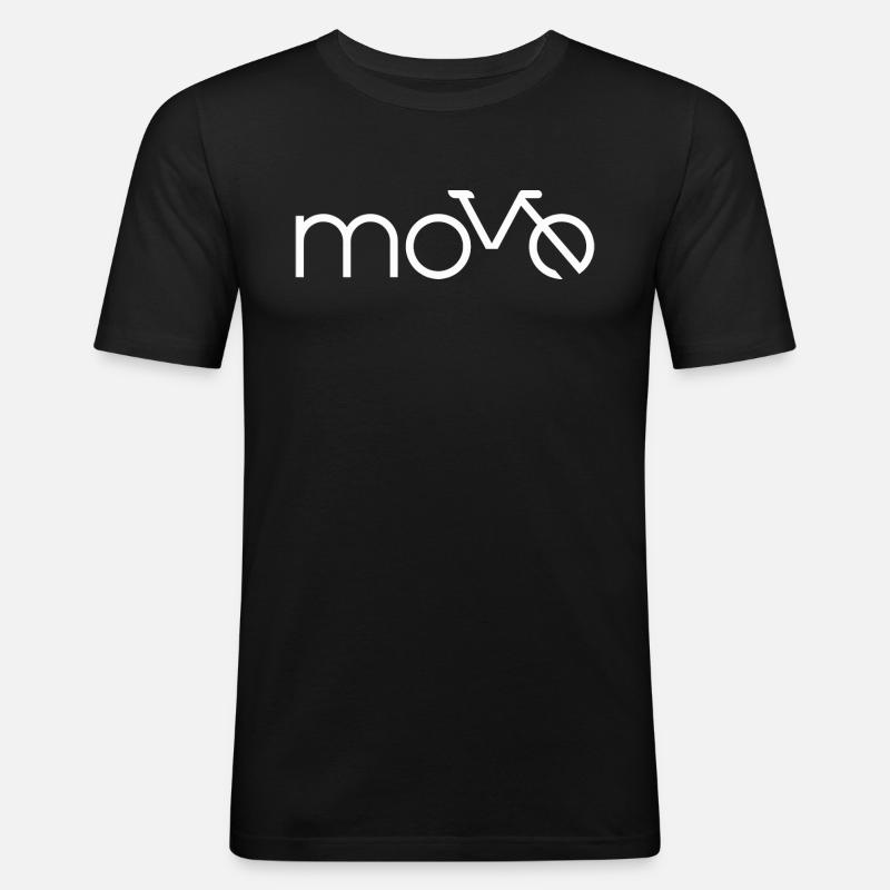 Move - Männer Slim Fit T-Shirt - Schwarz