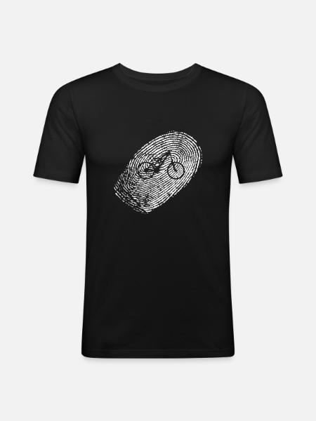 vtt - T-shirt près du corps Homme - noir