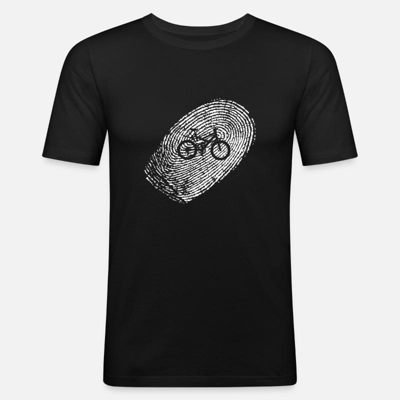vtt - T-shirt près du corps Homme - noir
