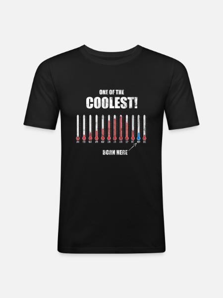 Født i november - Herre Slim Fit T-Shirt - sort