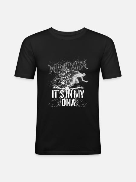 Triathlon - Männer Slim Fit T-Shirt - Schwarz