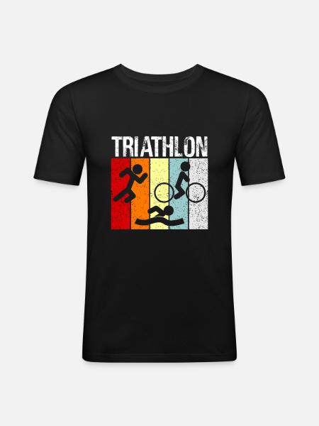 Triathlon - Men's Slim Fit T-Shirt - black