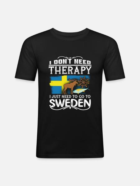 Sweden - Men's Slim Fit T-Shirt - black