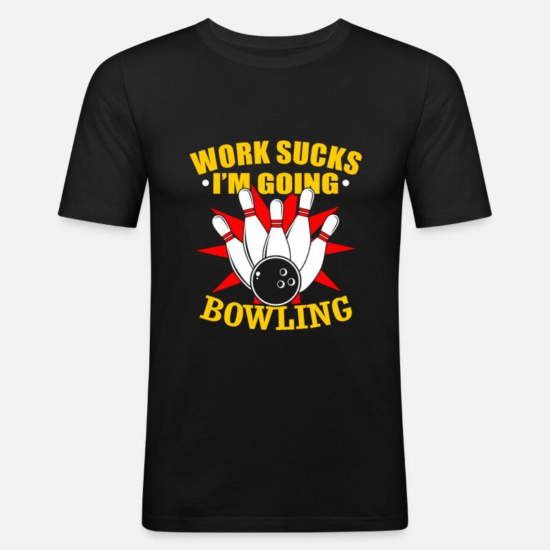 Bowling bowling gift - Men's Slim Fit T-Shirt - black