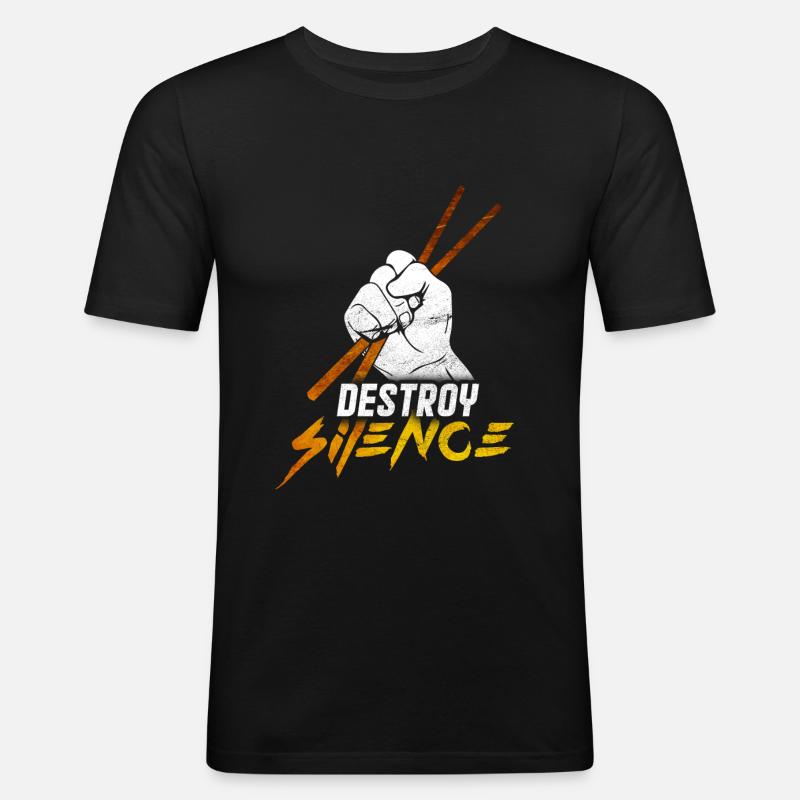 Drums - Men's Slim Fit T-Shirt - black